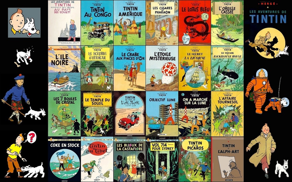 Tintin et ses différentes BD