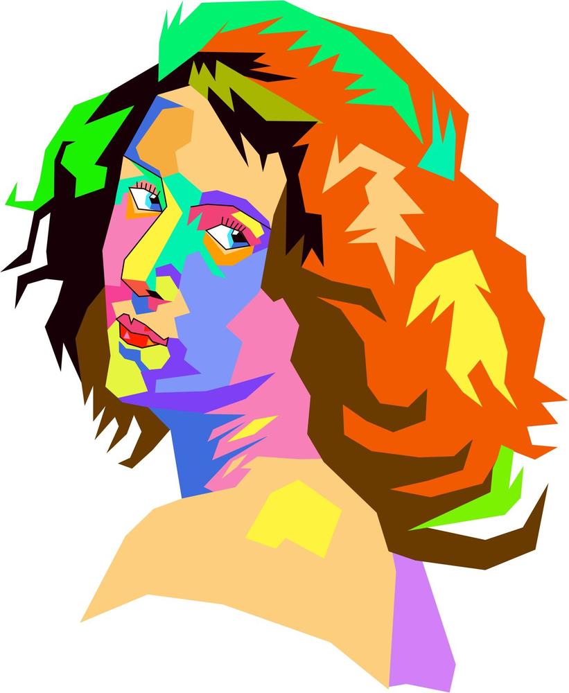 portrait femme couleur
