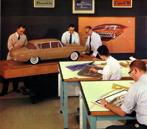 designers auto dans les 60's... ;-)