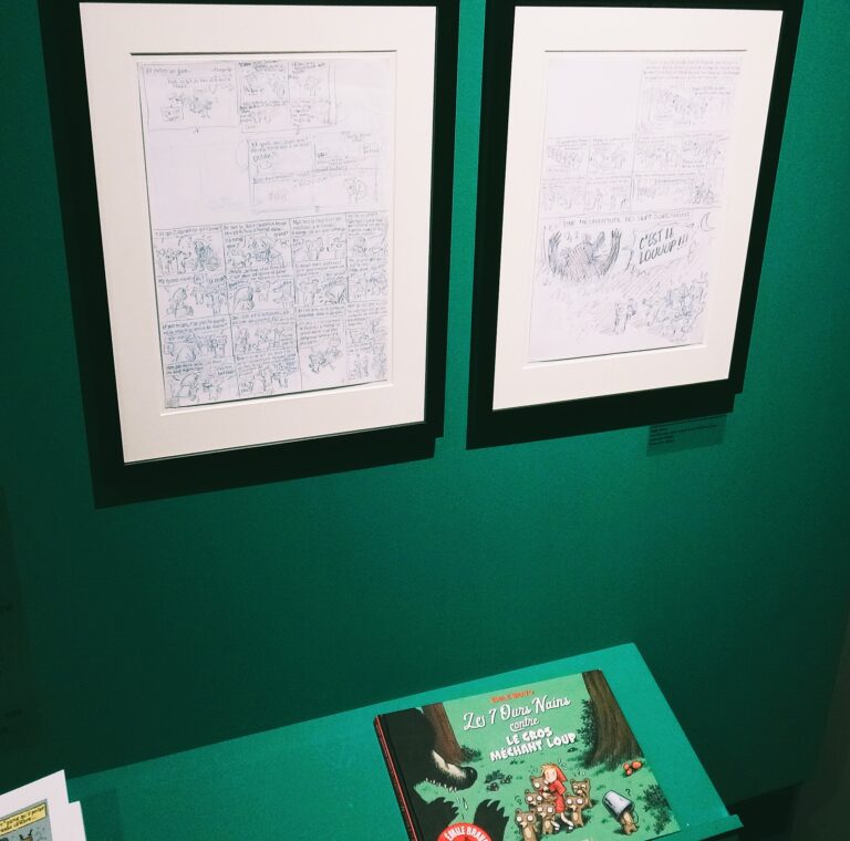 Vue d'ensemble de l'exposition La BD règle ses contes avec album