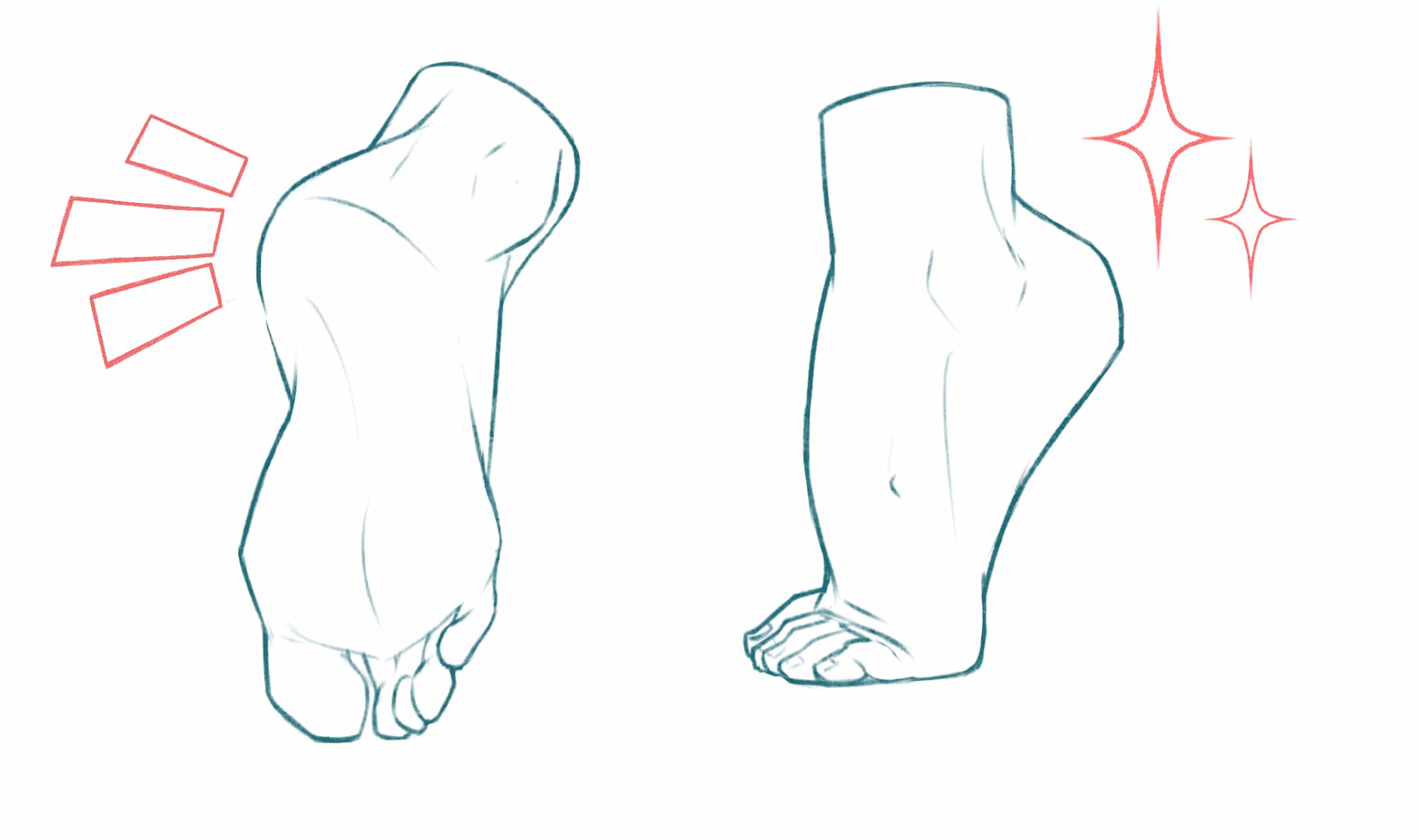 Image d'illustration pour article sur le dessin des pieds