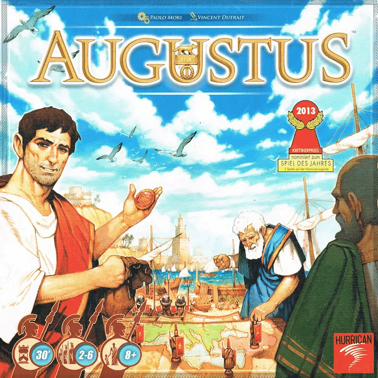 Couverture du jeu Augustus illustré par Vincent Dutrait